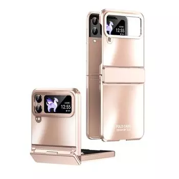 Удобный чехол для телефона Samsung Galaxy Z Flip 4 Flip4 5g Flip3 Flip5 Flip 3 5 Zflip3 Zflip4 Zflip5, защитные чехлы for samsung z flip 4 чёрный