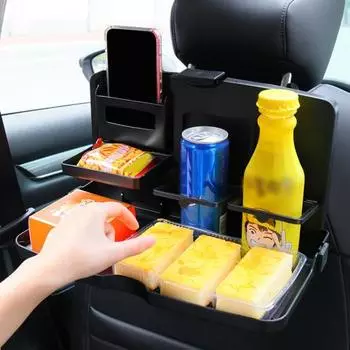 Удобный износостойкий портативный автомобильный поднос для еды фиксированный складной обеденный стол для автомобиля B