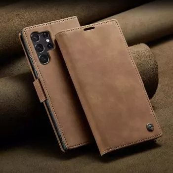 Удобный кожаный чехол-кошелек для Samsung Galaxy S23 Ultra S22 Plus S21 Fe A54 A14 A34 5g A53 A13 A33 A73 A52s A52 Coque for Galaxy A13 5G синий