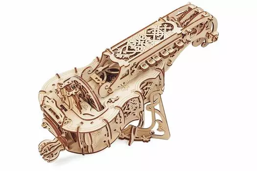 Ugears Hurdy Gurdy 70030 Деревянная головоломка Модель для творчества Не требуется клей Инструменты Взрослые Средний уровень коричневый