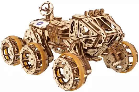 Ugears Manned Mars Exploration Rover 6 Wheel Drive 70206 Деревянный пазл 3D пазл Не требуется клей или инструменты