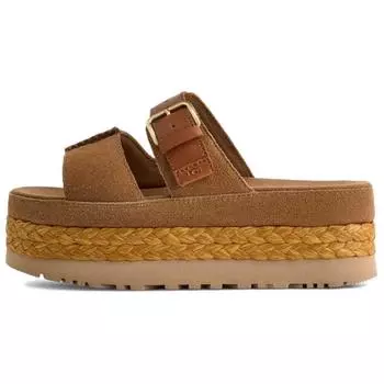 UGG Aubrey Slide Comfortable Simple One-Strap Sandals Women Sandals Brown 1167451-CHE 39