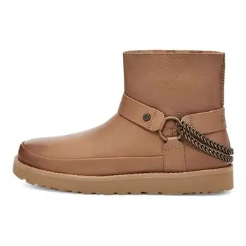 UGG Ботинки женские с меховой подкладкой и цепочками, деконструированные, коричневые 1120694-CHE 36