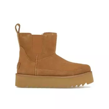 UGG Chelsea Platform Mini Boot Chestnut Women Sneakers Brown 1158051-CHE 40