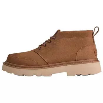 UGG Chukka Lug Leather Lace-Up Vintage Short Boots Men boots Brown 1171113-CHE 40