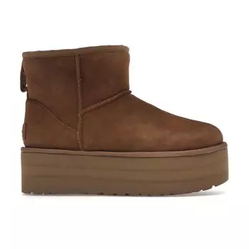 UGG Classic Mini Platform Boot Каштановые женские кроссовки Коричневые 1134991-CHE 40