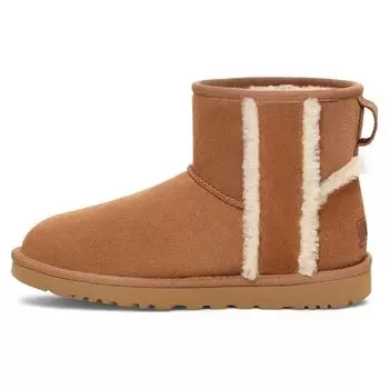 UGG Classic Mini Round Toe Short Snow Boots Women boots Chestnut 1153473-CHE 36