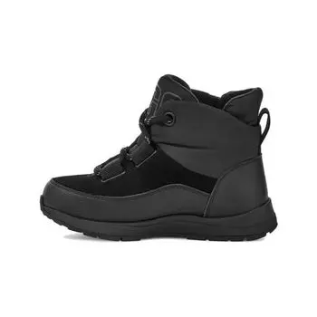 UGG Детские удобные прочные низкие ботинки с круглым носком на шнуровке Детские ботинки черного цвета 1143780K-BLK 35