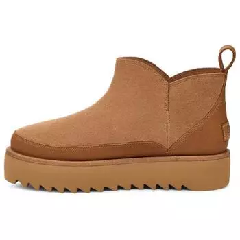 UGG Двухслойные теплые прочные модные удобные короткие зимние сапоги женские сапоги каштанового цвета 1166753-CHE 36