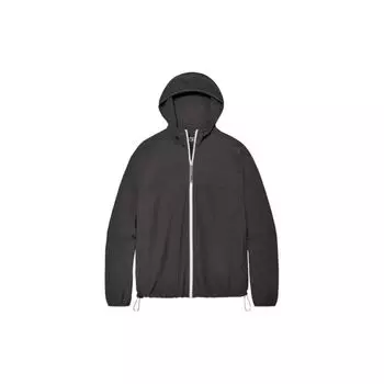 UGG Fitted Zip-Up Hooded Jacket Men Jackets Black 1152965 M