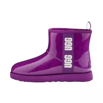 UGG Классические прозрачные мини-ботинки из термополиуретана, модные, удобные, короткие, до середины голени, женские ботинки, небесно-фиолетовые 1113190-PLSK 36