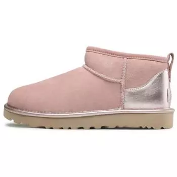 UGG Классические ультра мини блестящие теплые удобные универсальные ботильоны женские ботинки розовые 1123634-RSGRY 36