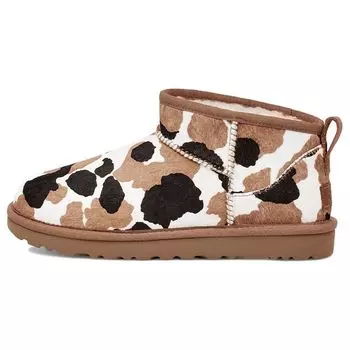 UGG Классический ультрамини-сапог с принтом коровы (Женский) Женские кроссовки Chestnut 1123630-CHE 36