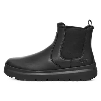 UGG Кожаные повседневные удобные короткие ботинки челси мужские ботинки черные 1151790-BLK 43