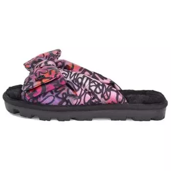 UGG Lushette Bow Универсальные Удобные Простые Повседневные Нескользящие Шлепанцы Женские Сандалии Фиолетовые 1105725-MULT 36