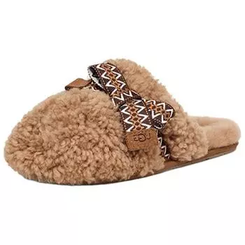 UGG Maxi Comfortable Thick Sole Non-Slip Open-Toe Slippers Women slippers Brown 1158266-CHE 40