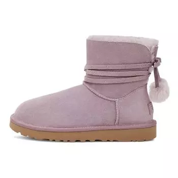 UGG Мини-сапоги Bailey Bow Pom Short Snow Boots женские сапоги розовые фиолетовые 1125382-SHAD 36
