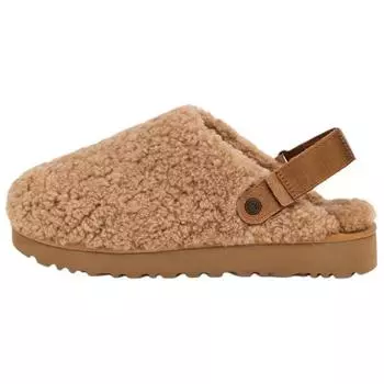 UGG Модные удобные нескользящие тапочки с открытым носком женские тапочки коричневые 1167311-CHE 39