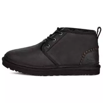 UGG Neumel кожаные теплые деловые ботинки на шнуровке для сноуборда мужские ботинки черные 1110369-BLK 40