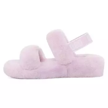 UGG Oh Yeah Sheepskin Simple Comfortable Furry Slippers Женские тапочки Лаванда 1107953-LRFG 39