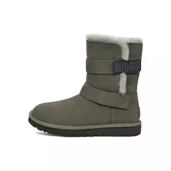 UGG Повседневные зимние ботинки с тисненым ремешком длиной до середины голени, женские ботинки, цвет лесной зеленый 1137074-FRSN 37