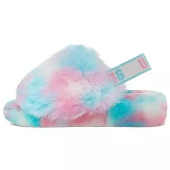 UGG Пух Да Овчина Удобные повседневные тапочки Женские тапочки Синие Розовые 1131770-PID 39