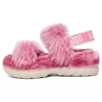 UGG Пушистый сахар сандалии ткань легкие удобные модные тапочки женские сандалии розовый 1119999-PINK 39