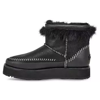 UGG Теплые нескользящие плюшевые удобные короткие зимние ботинки женские черные 1102950-BLK 36