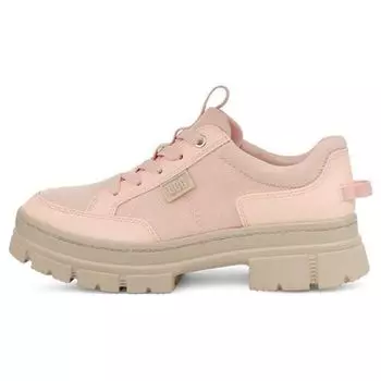 UGG Туфли-лодочки из ткани в стиле минимализма с круглым носком и шнуровкой, женские туфли, розово-телесного цвета 1136892-RYBG 38