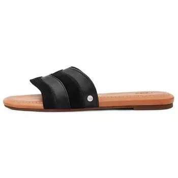 UGG Удобные повседневные модные сандалии Ximena из двухслойной коровьей кожи, женские сандалии, черные 1128644-BLLE 40