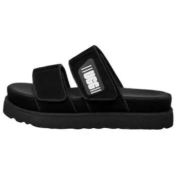 UGG Удобные шлепанцы на толстой подошве с резиновой подошвой, бесшумные, женские сандалии, черные 1129210-BLKS 36