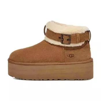 UGG Ультраминиатюрные роликовые ботинки с поясом, каштановые (Женский) Женские кроссовки 1144041-CHE 40