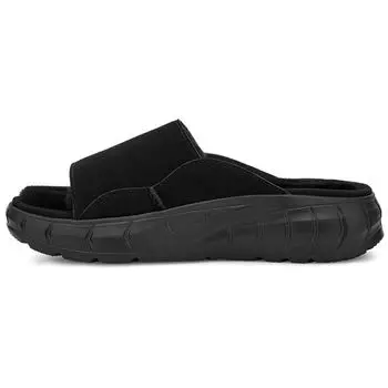 UGG Westsider Slide кожаные сандалии с мягкой подошвой удобные плоские сандалии женские тапочки черные 1118135-BLKS 39