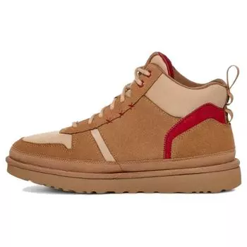 UGG Замшевые повседневные туфли с круглым носком на шнуровке, низкие, мужские кроссовки, коричневые 1144053-CSDCH 43