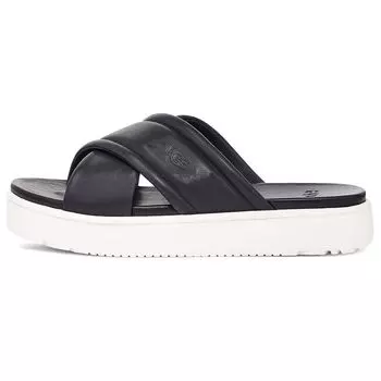 UGG Zayne Top Grain Leather Удобные повседневные модные сандалии Женские сандалии Черные 1128635-BLLE 39