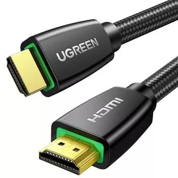 UGREEN HDMI-кабель короткий 4K 60 Гц HDMI 2.0 кабель 0,5 м совместим с ARC/18 Гбит/с/UHD/HDR/3D/Ethernet совместим с коммутатором/телевизором/Blu-ray-рекордером/PS5/PS4/