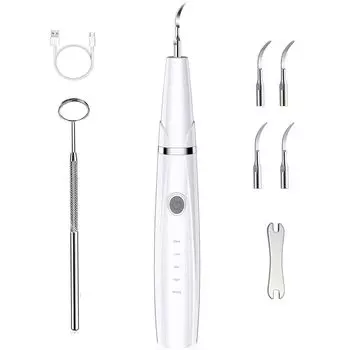 UJHOSLD Teeth 5 Modes LED IPX6 Ультразвуковой очиститель зубов для дома и семьи Маленький размер инструмента, регулируемый, встроенное освещение, водонепроницаемый, перезаряжаемый, использование,