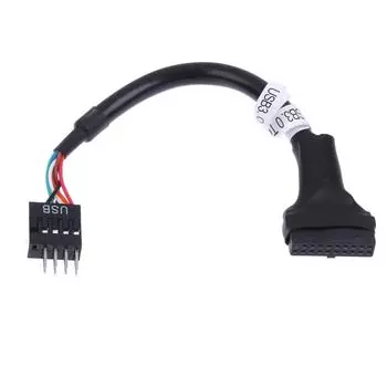 Кабель материнской платы UK 20/19 Pin USB3.0 Female to 9 Pin USB2.0 Male 1pc