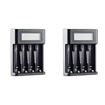 uk 4 слота ЖК-дисплей AA AAA зарядное устройство USB вход для NI-MH/NI-CD AA AAA 1