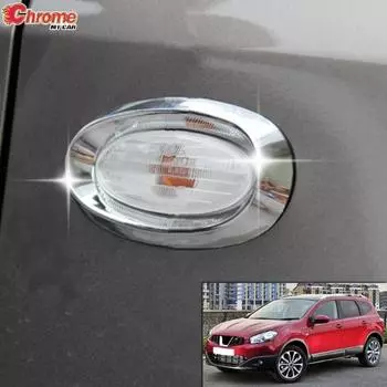 Указатель поворота, боковой светильник, хромированная накладка для Nissan Qashqai Dualis J10 2010 2011 2012 2013, рамка, украшение для стайлинга автомобиля