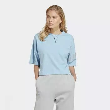 Укороченная футболка Adidas CLBLUE