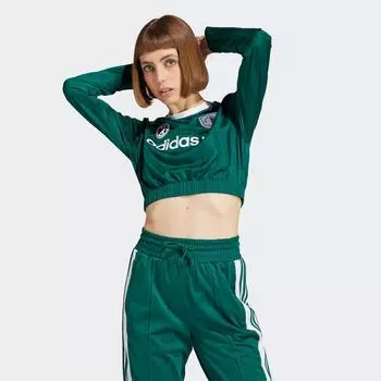 Укороченная футболка Adidas Football с длинными рукавами IR9803 CGREEN S