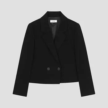 Укороченная куртка She S miSS с двумя пуговицами SwSjko41040 Bk blacks/44