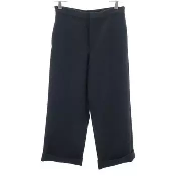 Укороченные брюки слаксы из смесовой шерсти Yohji Yamamoto 1 черные мужские б/у