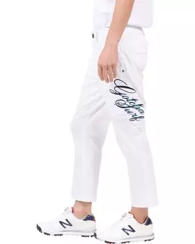 Укороченные брюки Stretch Straddle Logo, одежда для гольфа, брюки для гольфа 243GG1800, белые, M [Gotcha Golf] мужские, женские белый