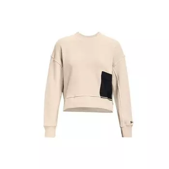 Укороченный свитшот из флиса Under Armour Project, женские топы, белый 1365989-110 L