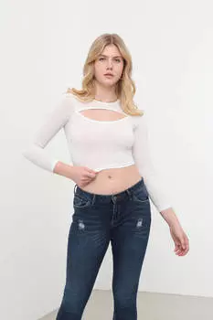 Укороченный топ Window White