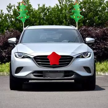 Украшение автомобиля Рождественский костыль Украшение рождественской елки Автомобильная выставка Рога