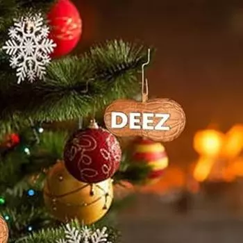 Украшение Deez Nuts, привлекательное забавное рождественское подвесное украшение в форме ореха, подвеска для рождественской елки