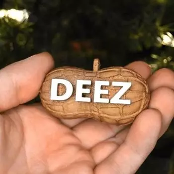 Украшение Deez Nuts, привлекательное забавное рождественское подвесное украшение в форме ореха, подвеска для рождественской елки